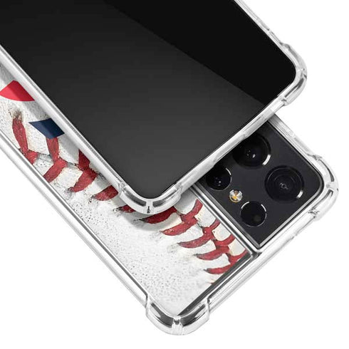MLB Minnesota Twins Game Ball Galaxy S21 Ultra 5G Clear Case