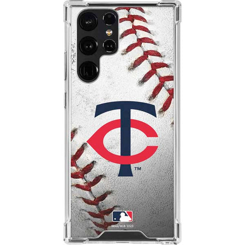 MLB Minnesota Twins Game Ball Galaxy S24 Ultra Clear Case