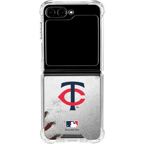 MLB Minnesota Twins Game Ball Galaxy Z Flip5 5G Clear Case