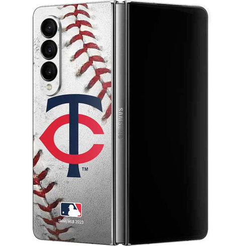 MLB Minnesota Twins Game Ball Galaxy Z Fold4 5G Skin