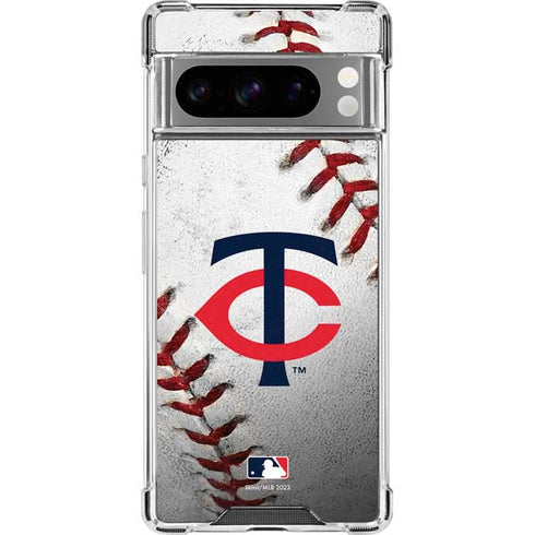 MLB Minnesota Twins Game Ball Google Pixel 8 Pro Clear Case
