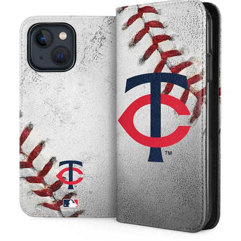 MLB Minnesota Twins Game Ball iPhone 14 Plus Folio Case