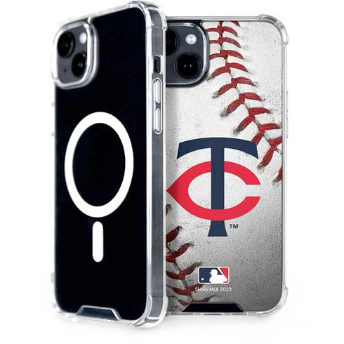 MLB Minnesota Twins Game Ball iPhone 15 Plus MagSafe Case