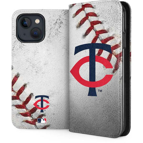 MLB Minnesota Twins Game Ball iPhone 15 Plus Folio Case