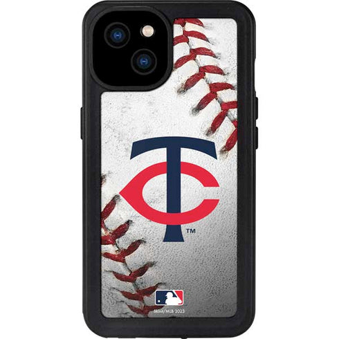 MLB Minnesota Twins Game Ball iPhone 15 Plus Waterproof Case