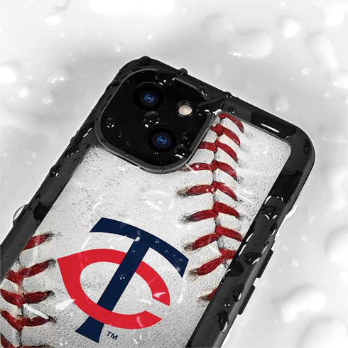 MLB Minnesota Twins Game Ball iPhone 15 Plus Waterproof Case