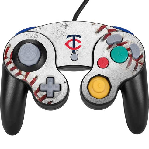 MLB Minnesota Twins Game Ball Nintendo GameCube Controller Skin
