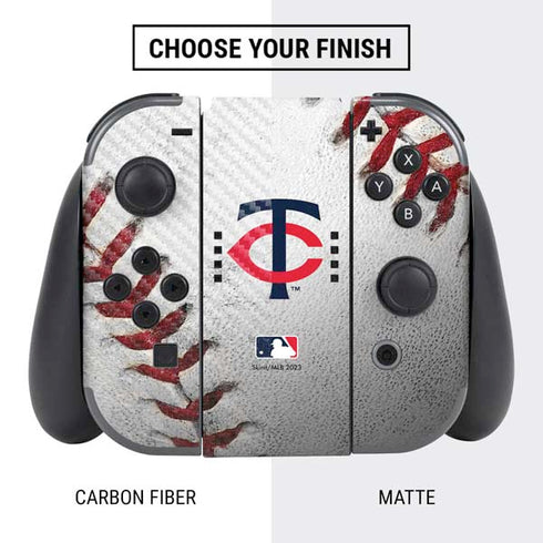 MLB Minnesota Twins Game Ball Nintendo Switch Bundle Skin