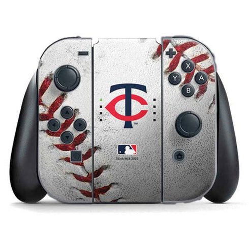 MLB Minnesota Twins Game Ball Nintendo Switch (2017-2021) Joy-Con Controller Skin