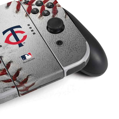 MLB Minnesota Twins Game Ball Nintendo Switch OLED (2021) Skin