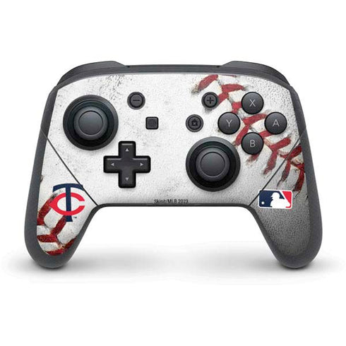 MLB Minnesota Twins Game Ball Nintendo Switch Pro Controller Skin