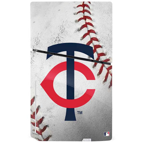 MLB Minnesota Twins Game Ball PS5 Slim Disk Console Skin