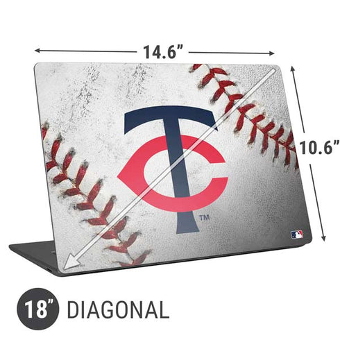 MLB Minnesota Twins Game Ball Universal Laptop 18in (14.6 x 10.6in) Skin