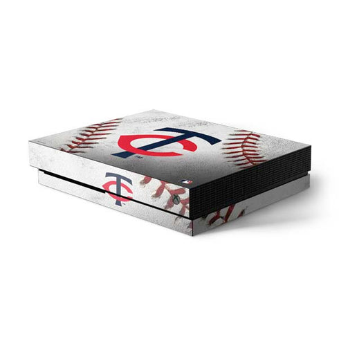 MLB Minnesota Twins Game Ball Xbox One X Console Skin