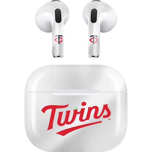 MLB Minnesota Twins Home Jersey Apple AirPods (3rd Gen 2021) Skin