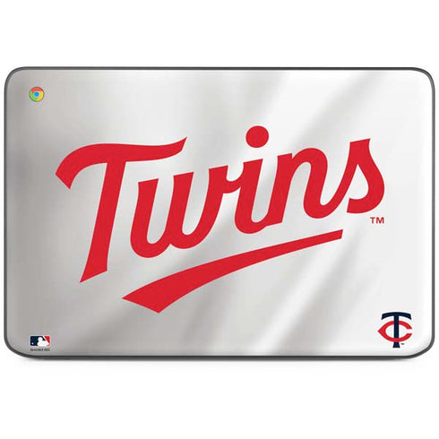 MLB Minnesota Twins Home Jersey HP Chromebook Skin