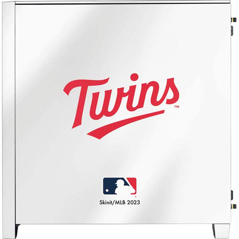 MLB Minnesota Twins Home Jersey Corsair 4000D Tempered Glass Mid-Tower ATX Case Skin