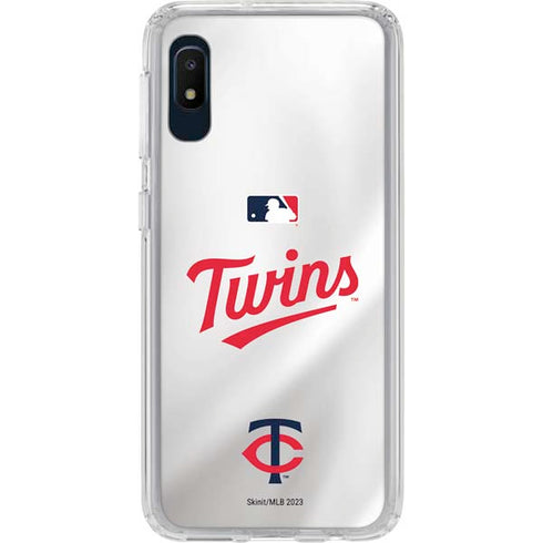 MLB Minnesota Twins Home Jersey Galaxy A10e Clear Case