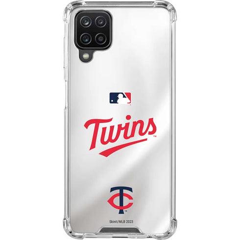 MLB Minnesota Twins Home Jersey Galaxy A12 Clear Case