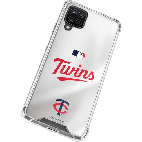 MLB Minnesota Twins Home Jersey Galaxy A12 Clear Case