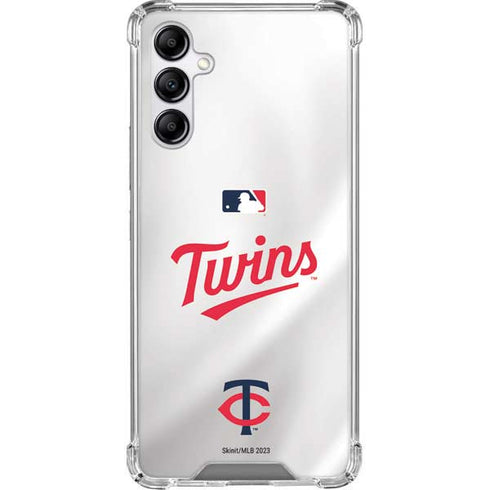 MLB Minnesota Twins Home Jersey Galaxy A14 5G Clear Case