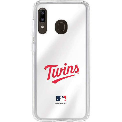MLB Minnesota Twins Home Jersey Galaxy A20 Clear Case