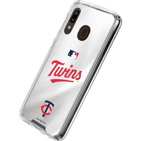 MLB Minnesota Twins Home Jersey Galaxy A30 Clear Case