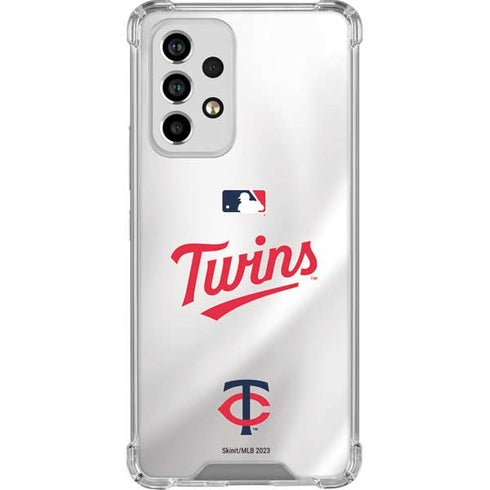 MLB Minnesota Twins Home Jersey Galaxy A33 5G Clear Case