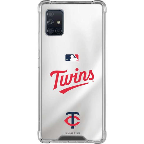 MLB Minnesota Twins Home Jersey Galaxy A51 5G Clear Case