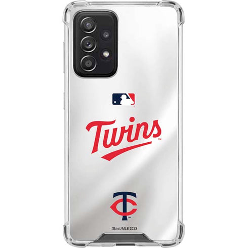MLB Minnesota Twins Home Jersey Galaxy A52 5G Clear Case