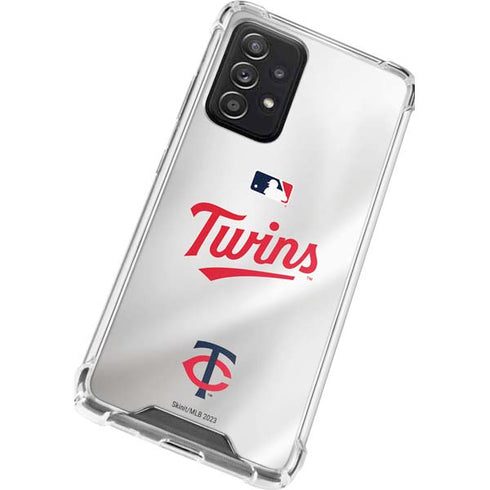 MLB Minnesota Twins Home Jersey Galaxy A52 5G Clear Case