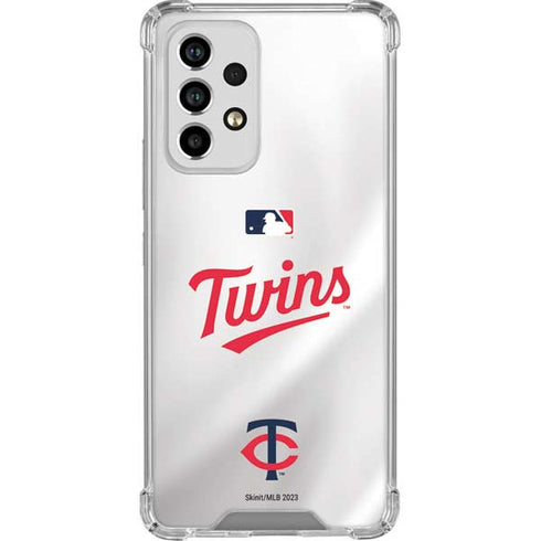MLB Minnesota Twins Home Jersey Galaxy A53 5G Clear Case