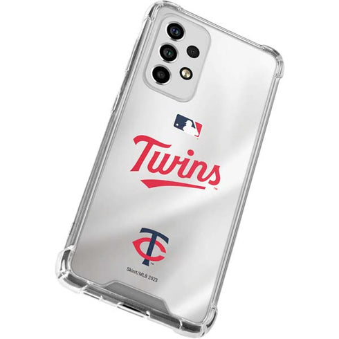 MLB Minnesota Twins Home Jersey Galaxy A53 5G Clear Case