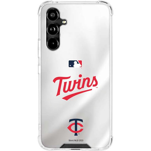 MLB Minnesota Twins Home Jersey Galaxy A54 5G Clear Case