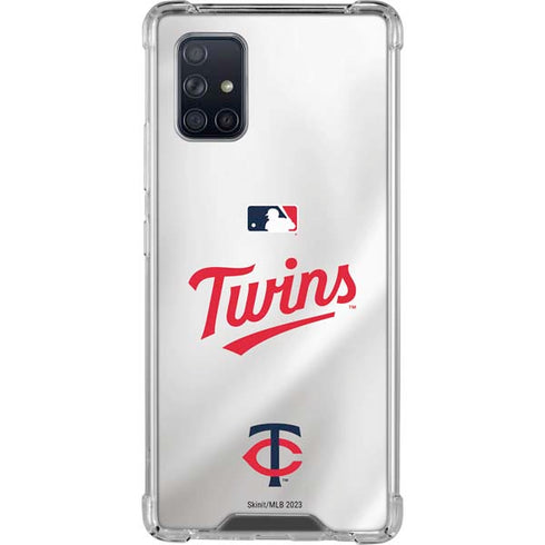 MLB Minnesota Twins Home Jersey Galaxy A71 5G Clear Case