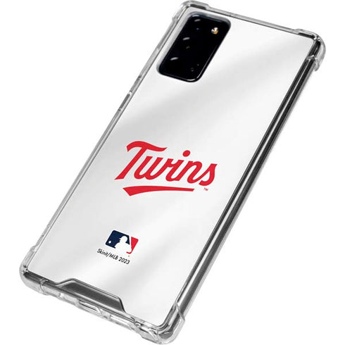 MLB Minnesota Twins Home Jersey Galaxy Note20 5G Clear Case
