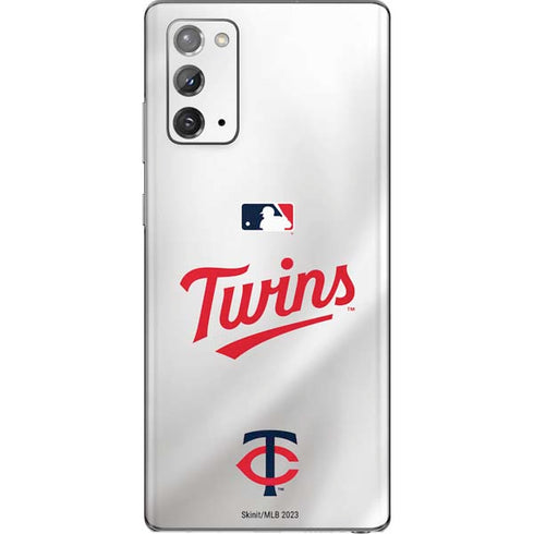 MLB Minnesota Twins Home Jersey Galaxy Note20 5G Skin