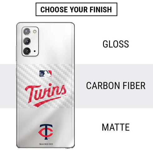 MLB Minnesota Twins Home Jersey Galaxy Note20 5G Skin