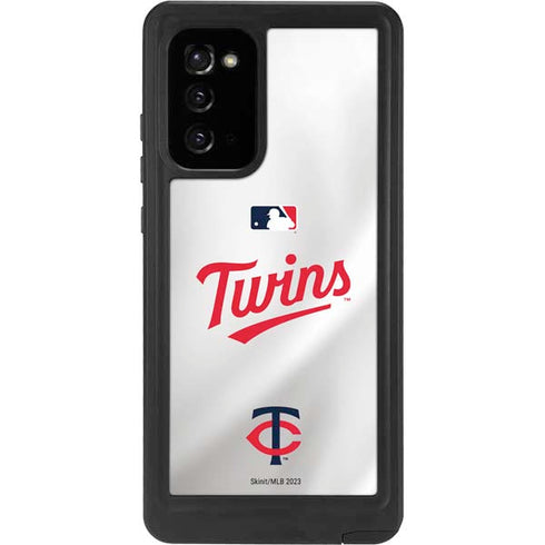 MLB Minnesota Twins Home Jersey Galaxy Note20 5G Waterproof Case