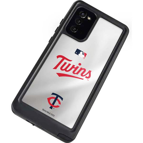 MLB Minnesota Twins Home Jersey Galaxy Note20 5G Waterproof Case