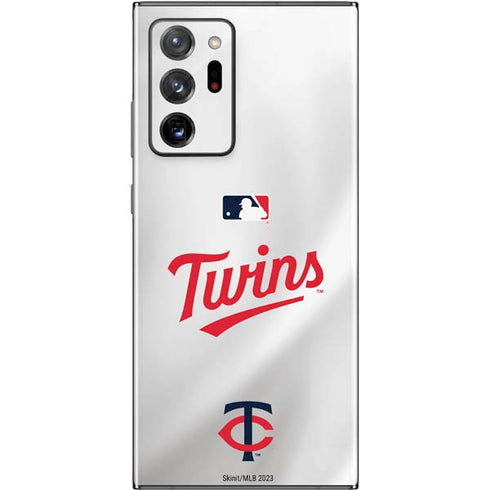 MLB Minnesota Twins Home Jersey Galaxy Note20 Ultra 5G Skin