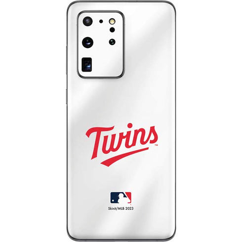 MLB Minnesota Twins Home Jersey Galaxy S20 Ultra 5G Skin