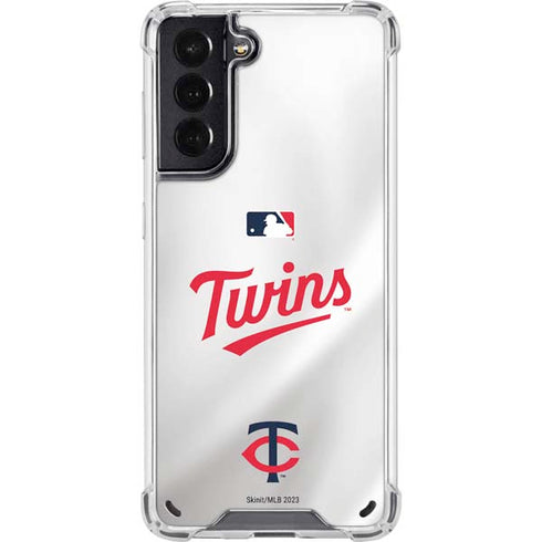 MLB Minnesota Twins Home Jersey Galaxy S21 5G Clear Case