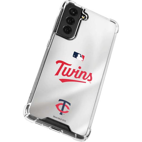 MLB Minnesota Twins Home Jersey Galaxy S21 FE Clear Case