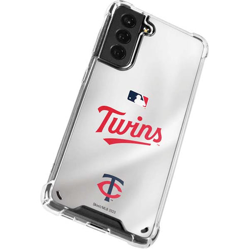 MLB Minnesota Twins Home Jersey Galaxy S21 Plus 5G Clear Case