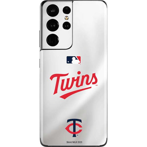 MLB Minnesota Twins Home Jersey Galaxy S21 Ultra 5G Skin