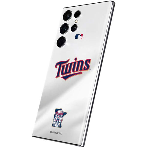 MLB Minnesota Twins Home Jersey Galaxy S22 Ultra Skin