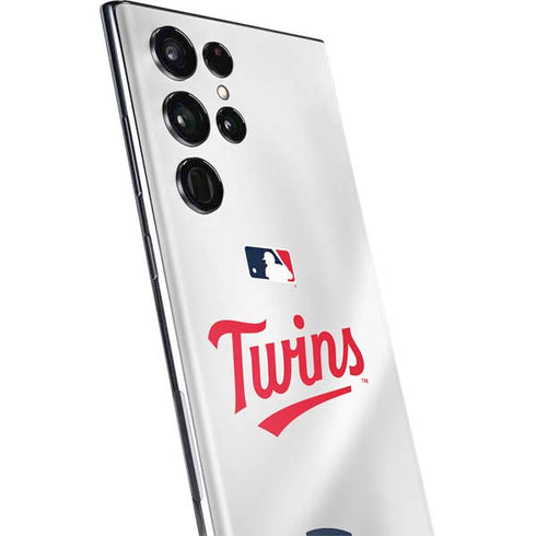 MLB Minnesota Twins Home Jersey Galaxy S22 Ultra Skin