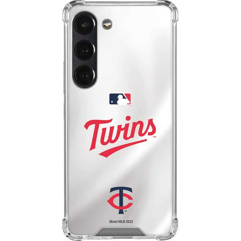 MLB Minnesota Twins Home Jersey Galaxy S23 Clear Case