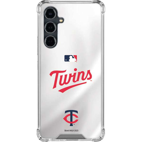 MLB Minnesota Twins Home Jersey Galaxy S23 FE Clear Case